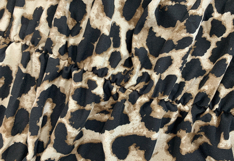 Sienna Animal Print Pleated Midi Skirt