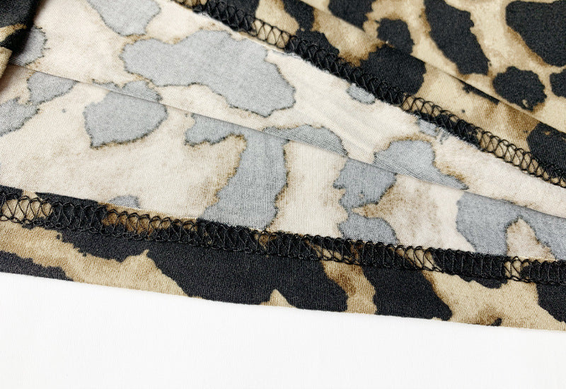 Sienna Animal Print Pleated Midi Skirt