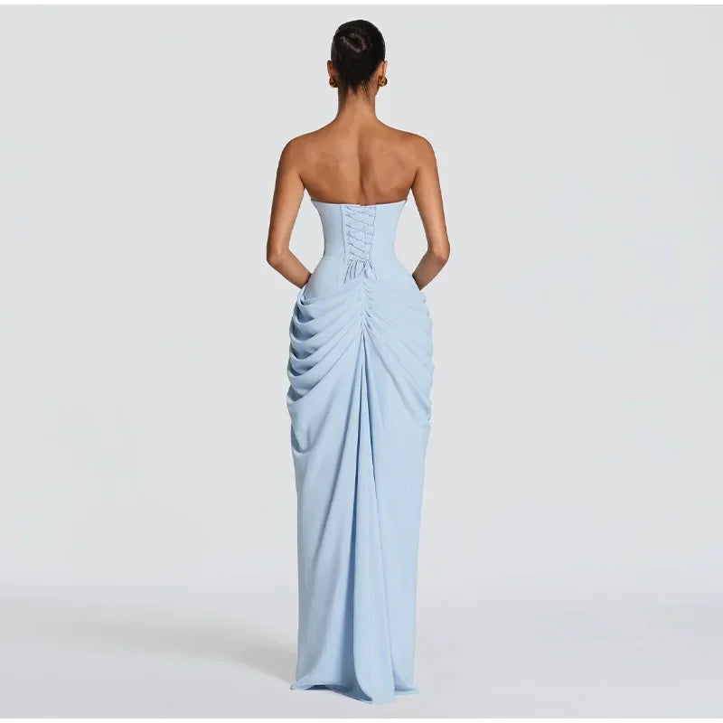 WOLZI Azzura Pleated Split Dress - product image 4