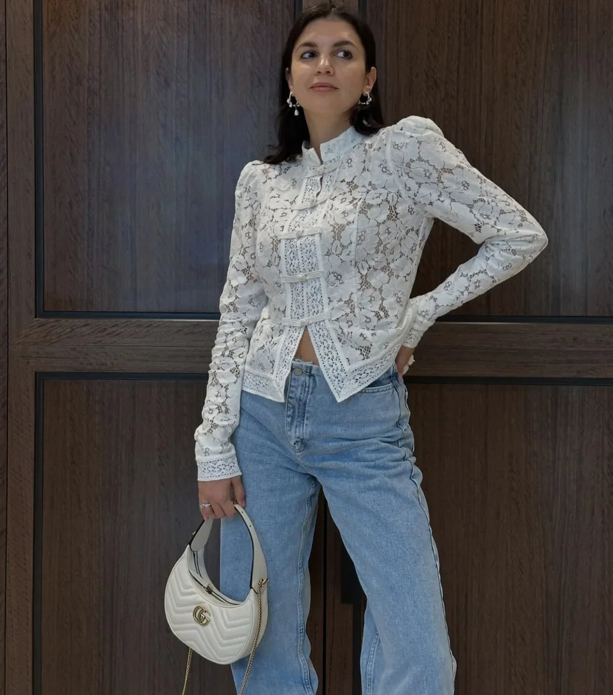 WOLZI Fontaine Lace Blouse White - product image 11