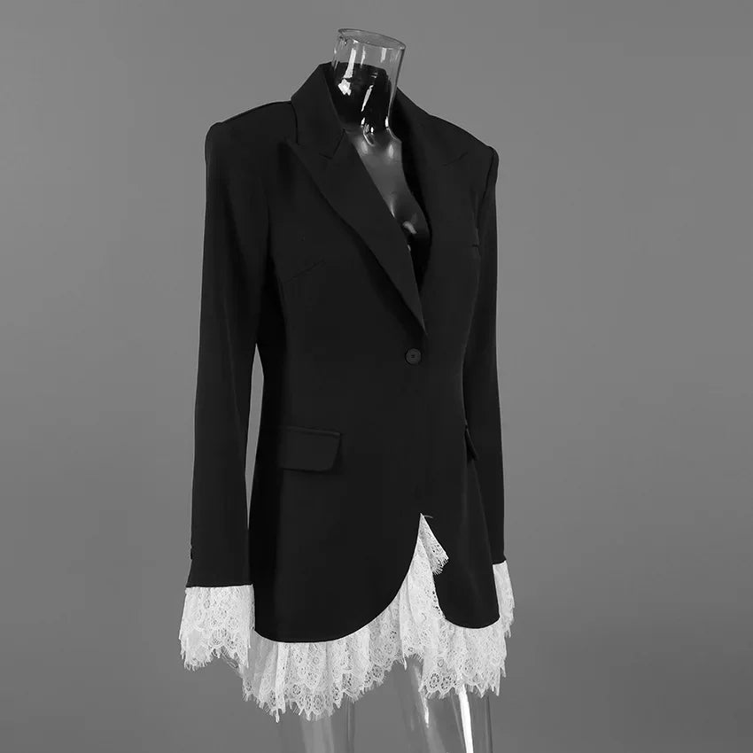 WOLZI Noire Lace Blazer Dress - product image 4
