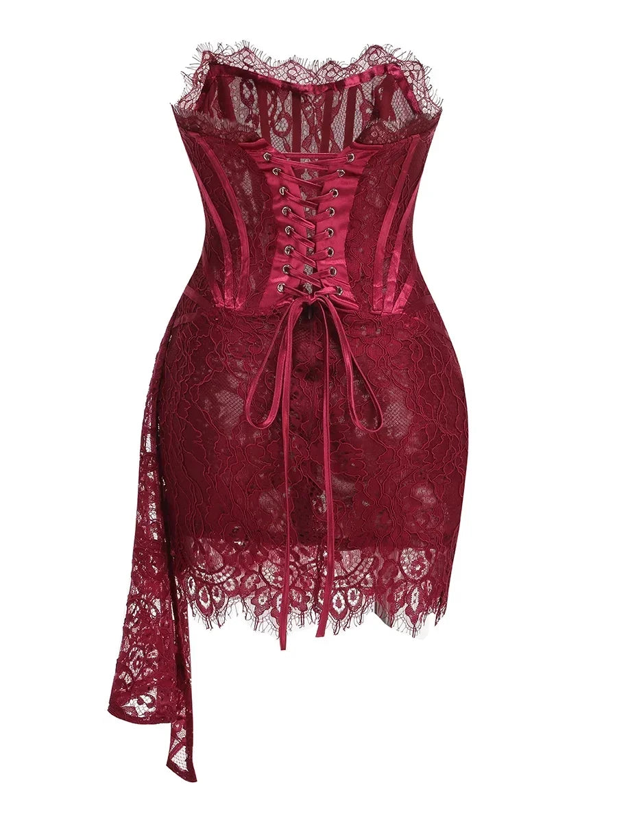 WOLZI Seraphine Sheer Lace Mini Dress - product image 23