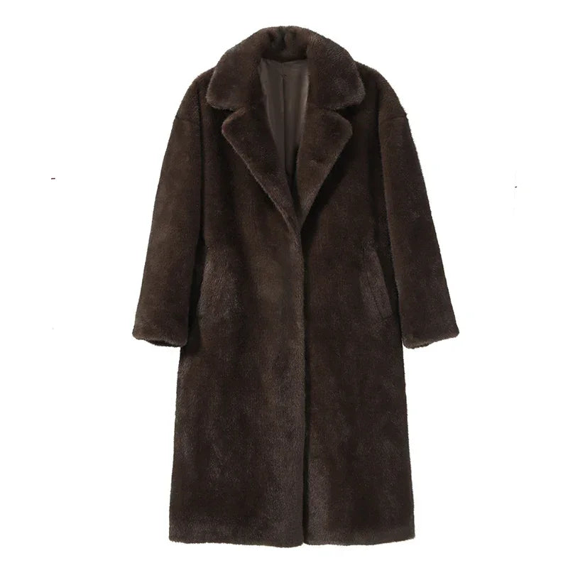 WOLZI Isolde Crystal Detail Faux Fur Coat - product image 5