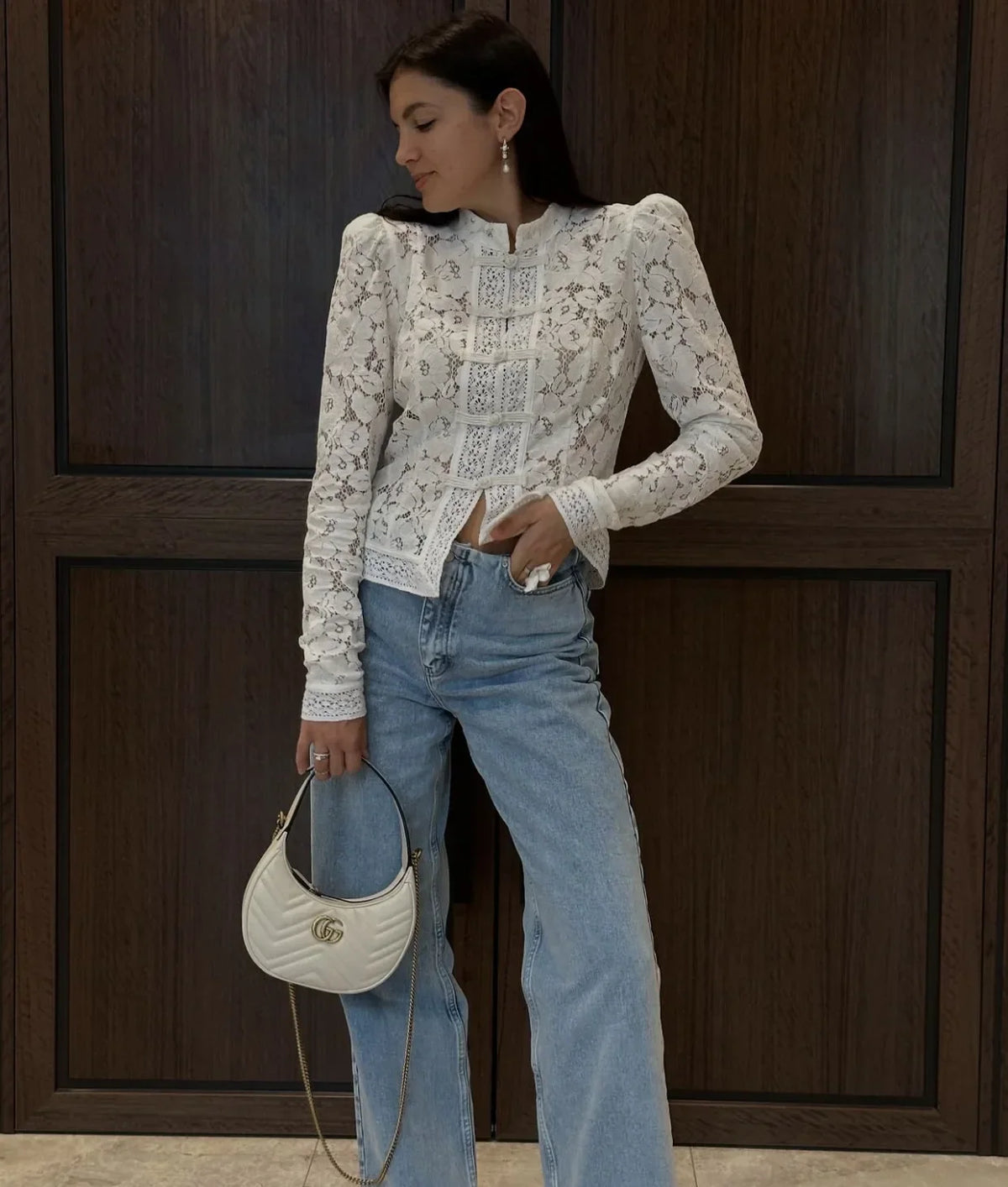 WOLZI Fontaine Lace Blouse White - product image 10