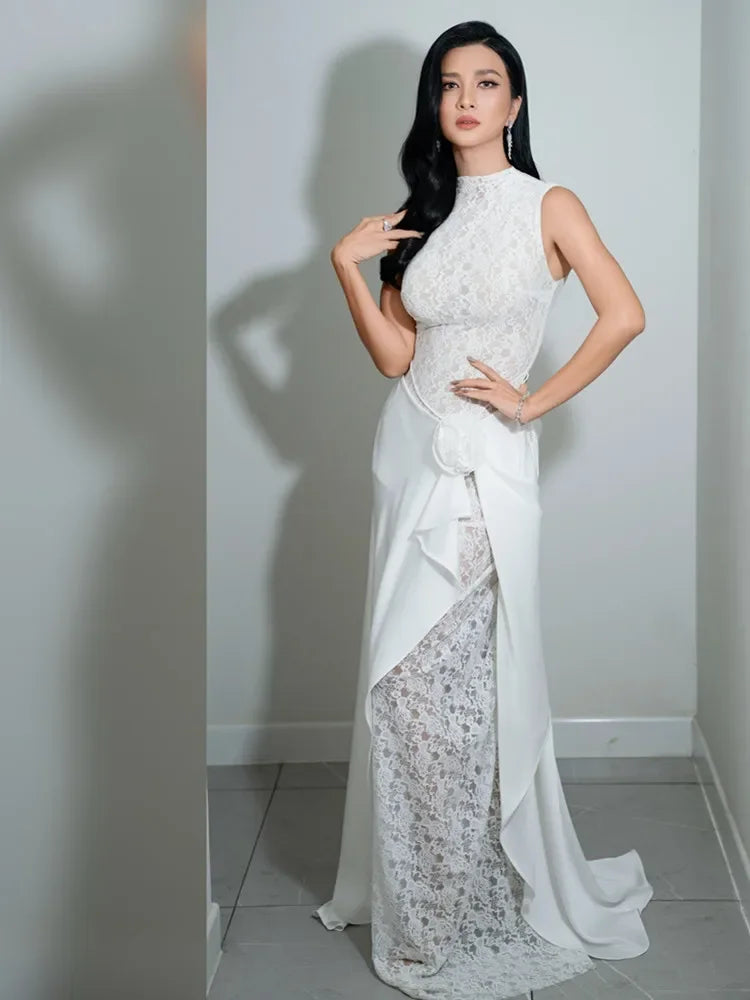 WOLZI Celestia Crystal Mesh Dress - product image 5