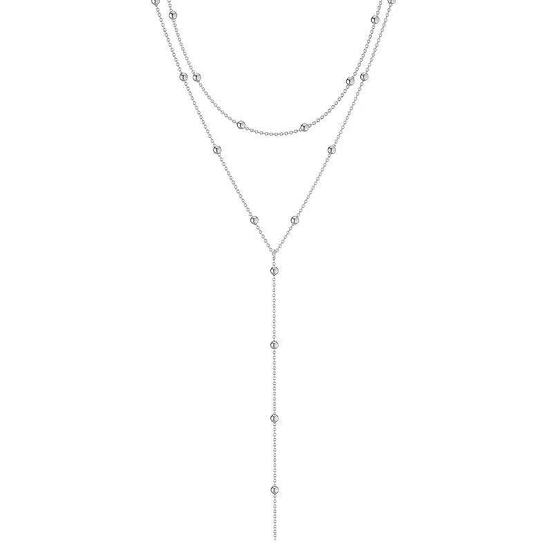 Solara Tassel Layered Necklace by WOLZI
