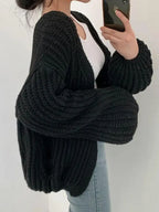 Arden Lantern Sleeve Knit Cardigan