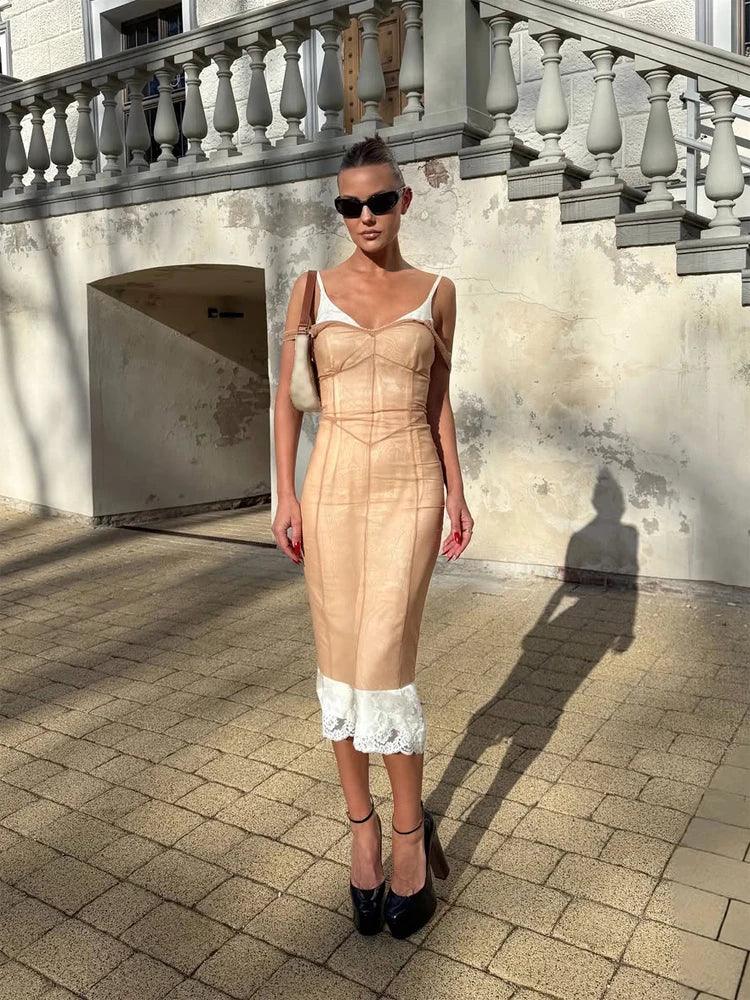 WOLZI Noella Sheer Mesh Midi Dress - product image 5