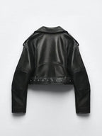 WOLZI Raven Belted Faux Leather Jacket - product image 8