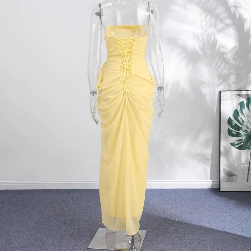 WOLZI Azzura Pleated Split Dress - product image 11
