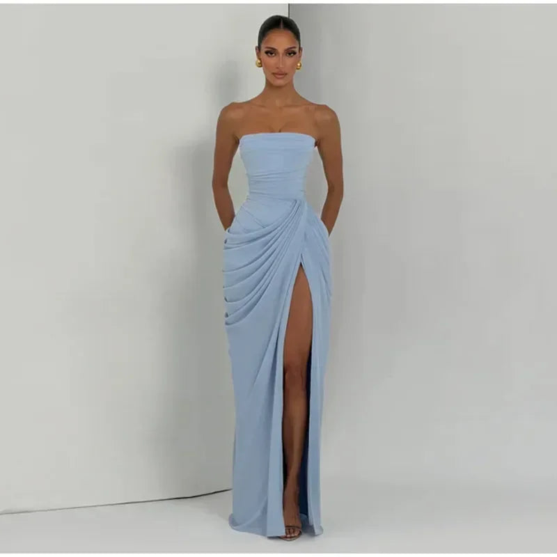 WOLZI Azzura Pleated Split Dress - product image 3