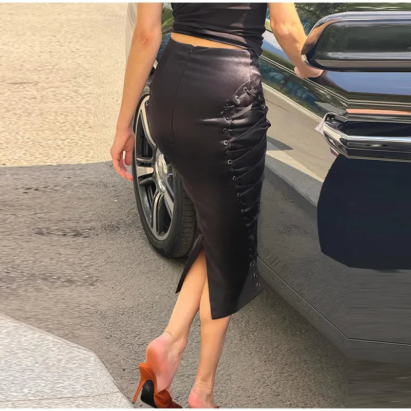 WOLZI Elara Lace Detail Midi Skirt - product image 12