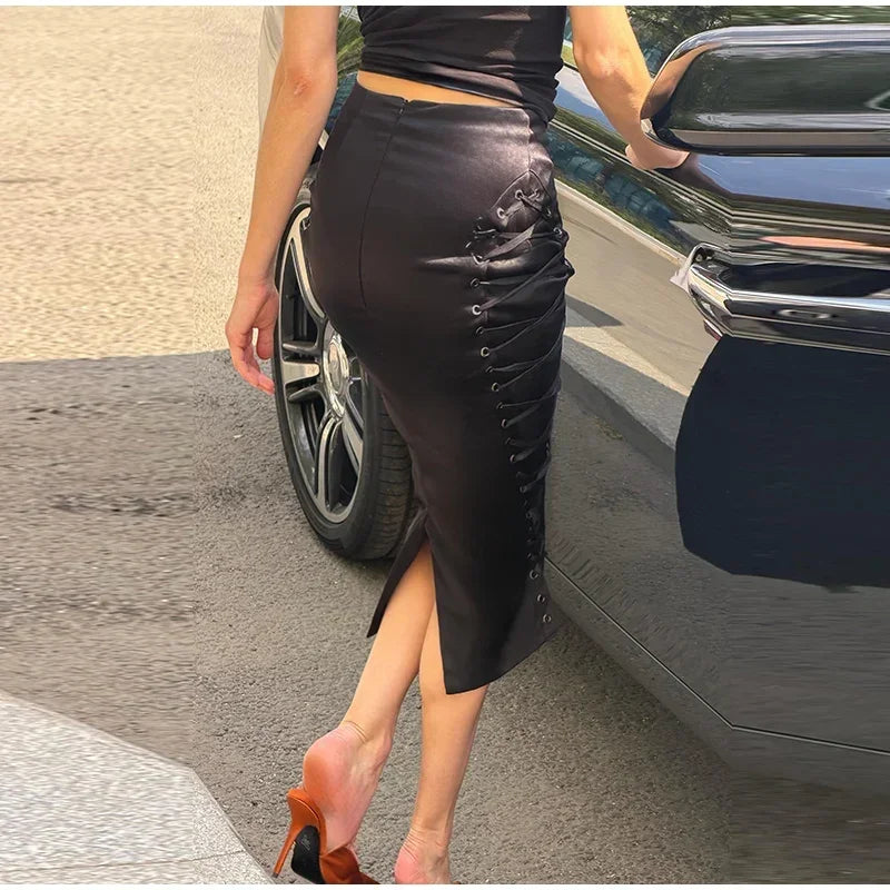 WOLZI Elara Lace Detail Midi Skirt - product image 11
