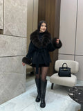 WOLZI Marielle Faux Fur Belted Coat - product image 37