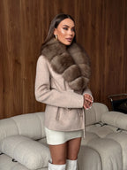 WOLZI Marielle Faux Fur Belted Coat - product image 29