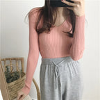 Celine V Neck Knit Sweater