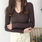 Celine V Neck Knit Sweater
