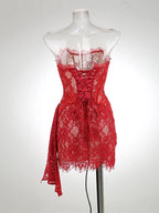 WOLZI Seraphine Sheer Lace Mini Dress - product image 21