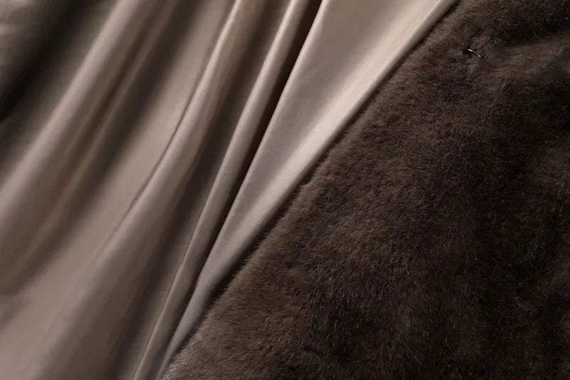 WOLZI Isolde Crystal Detail Faux Fur Coat - product image 7