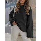 Harper Relaxed Crew Neck Knit Sweater