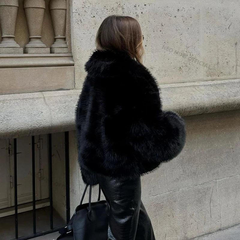 WOLZI Celine Shawl Collar Faux Fur Jacket - product image 6