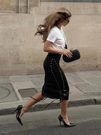 WOLZI Elara Lace Detail Midi Skirt - product image 5