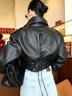 WOLZI Sloane Cropped Faux Leather Jacket - product image 10