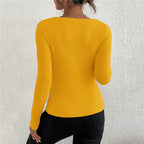 Avery Ribbed V Neck Knit Sweater