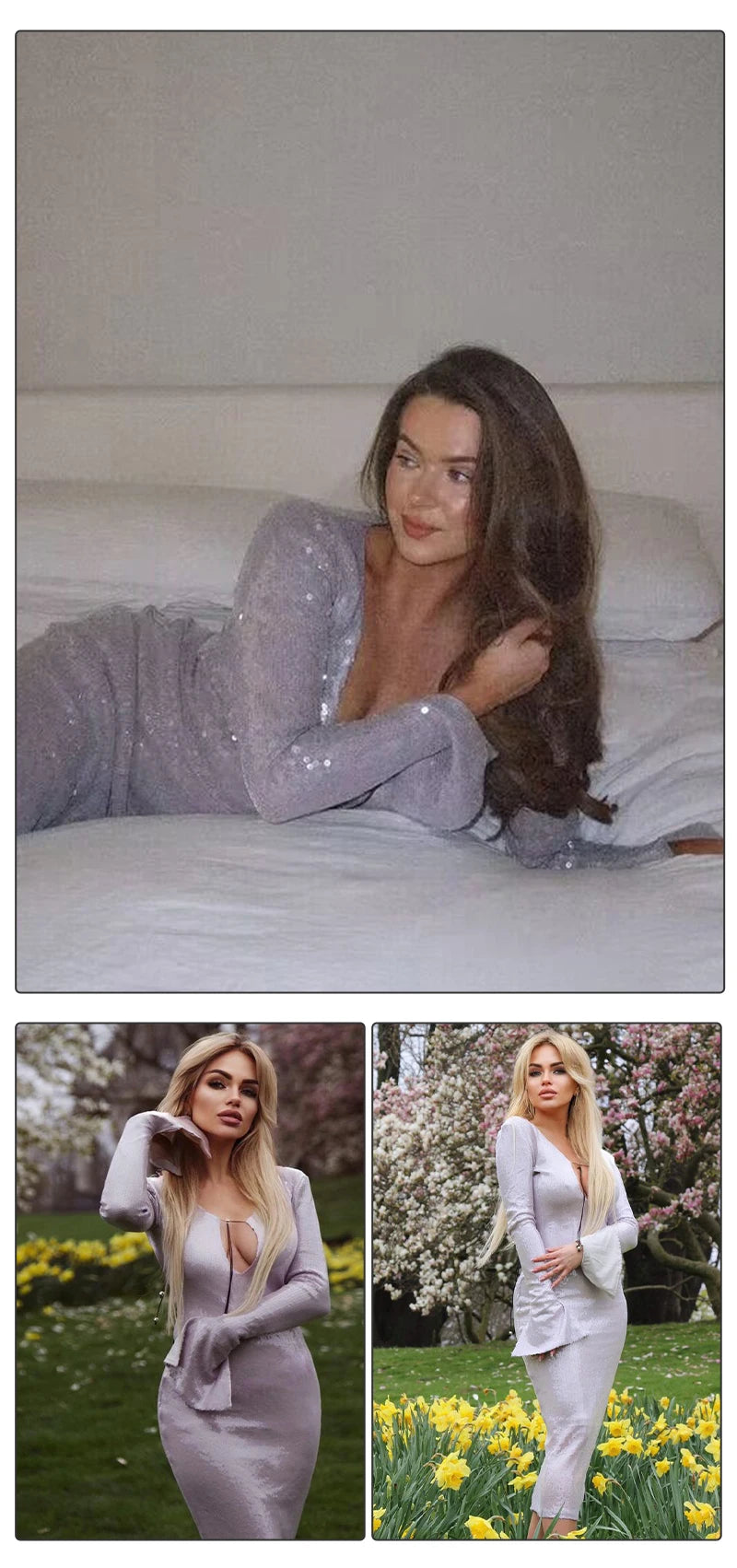WOLZI Lunelle Sequin Sleeve Dress - product image 11