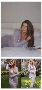 WOLZI Lunelle Sequin Sleeve Dress - product image 11