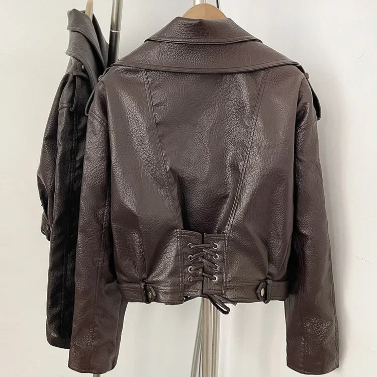 WOLZI Sloane Cropped Faux Leather Jacket - product image 16
