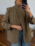 WOLZI Briar Brown Plaid Blazer - product image 4