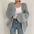 Arden Lantern Sleeve Knit Cardigan