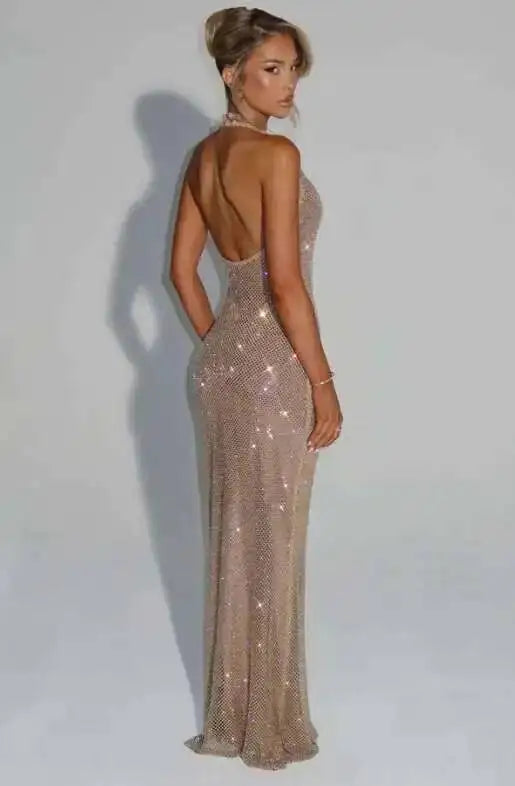 WOLZI Aurelia Sequin Halter Maxi Dress - product image 16