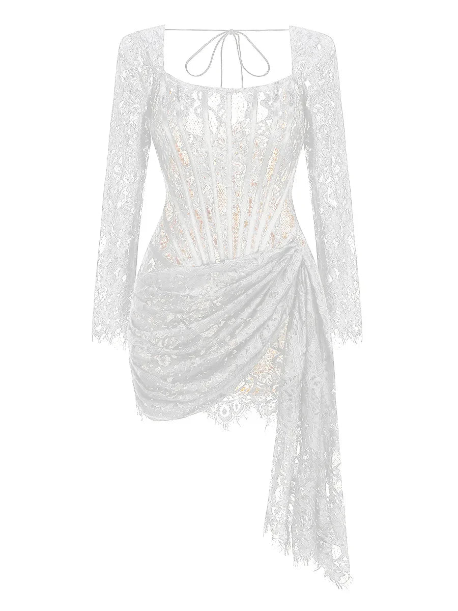 WOLZI Seraphine Sheer Lace Mini Dress - product image 24