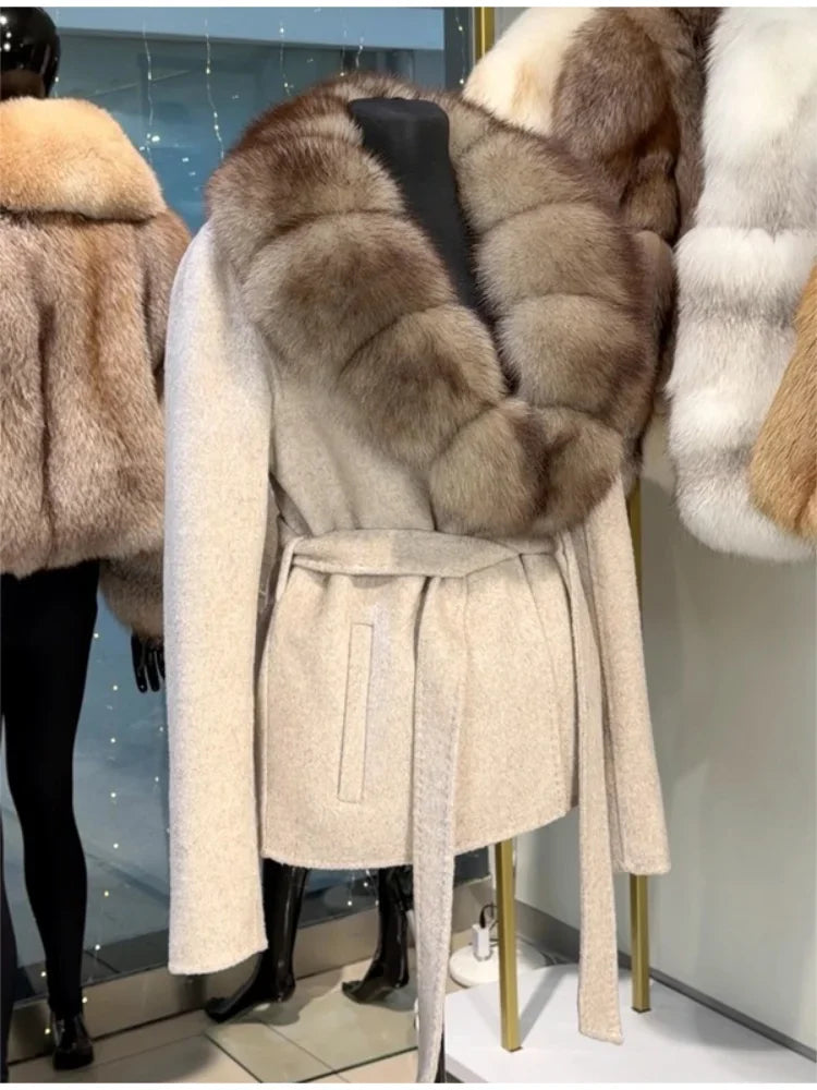 WOLZI Marielle Faux Fur Belted Coat - product image 23