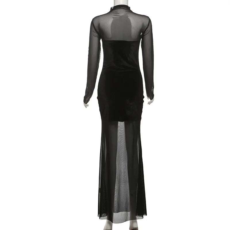 WOLZI Noctelle Mesh Illusion Maxi Dress - product image 15