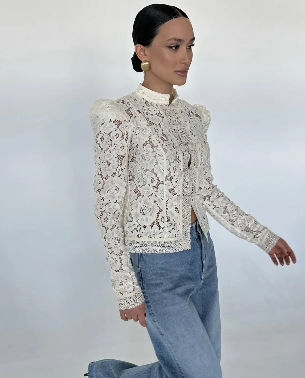 WOLZI Fontaine Lace Blouse White - product image 8