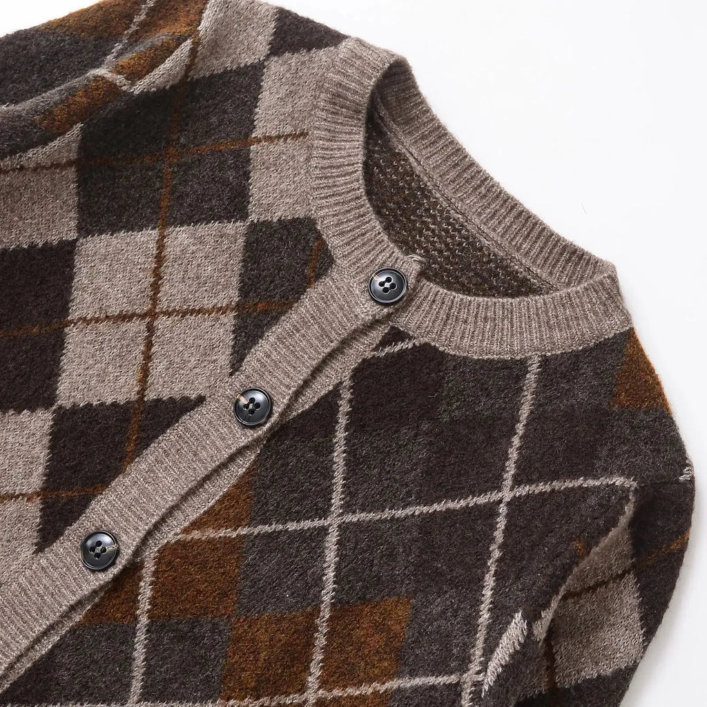 WOLZI Elodie Argyle Knit Cardigan - product image 3