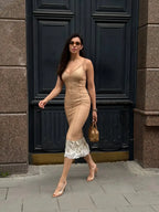 WOLZI Noella Sheer Mesh Midi Dress - product image 1