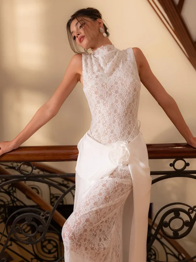 WOLZI Celestia Crystal Mesh Dress - product image 3