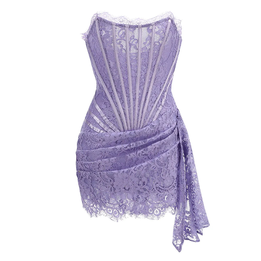 WOLZI Seraphine Sheer Lace Mini Dress - product image 55