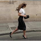 WOLZI Elara Lace Detail Midi Skirt - product image 14