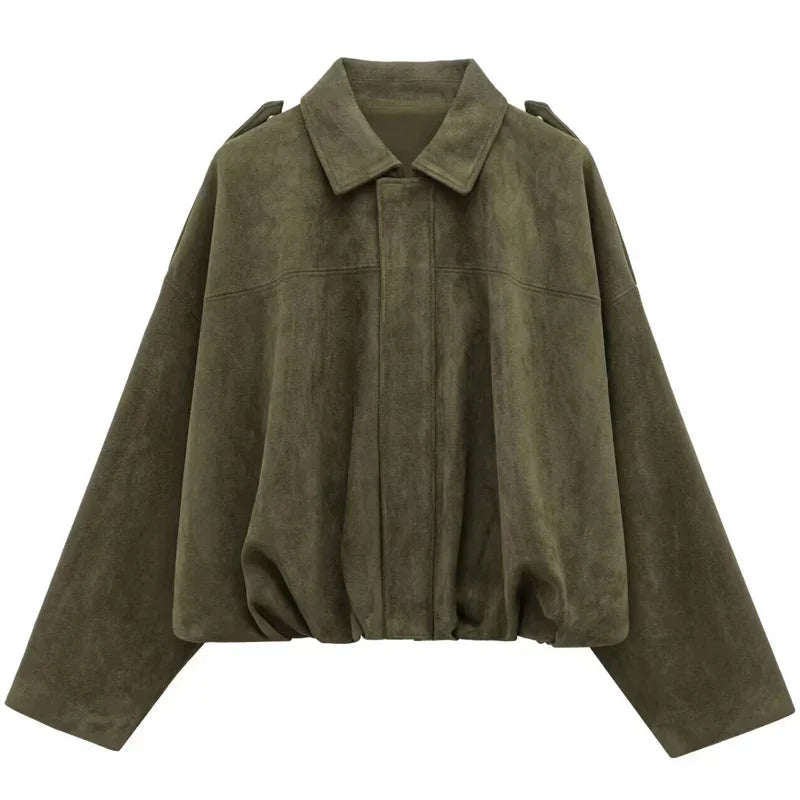 WOLZI Arielle Suede Effect Cropped Jacket - product image 11