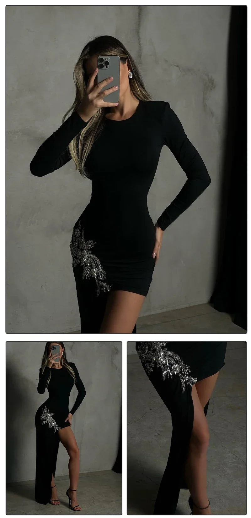 WOLZI Celestine Embellished Cocktail Dress - product image 4