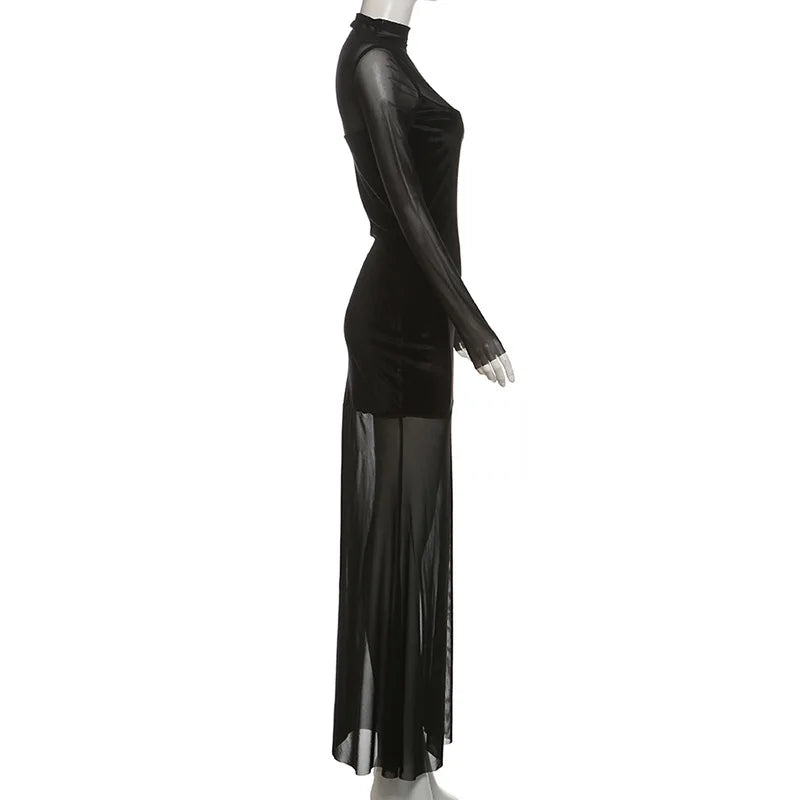 WOLZI Noctelle Mesh Illusion Maxi Dress - product image 14