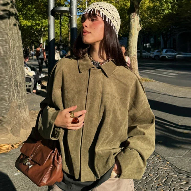 WOLZI Arielle Suede Effect Cropped Jacket - product image 3
