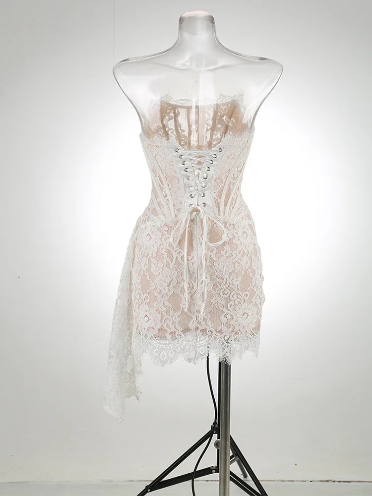 WOLZI Mirelle Lace Corset Mini Dress - product image 16