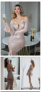 WOLZI Lunelle Sequin Sleeve Dress - product image 9