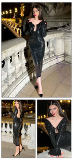 WOLZI Lunelle Sequin Sleeve Dress - product image 12
